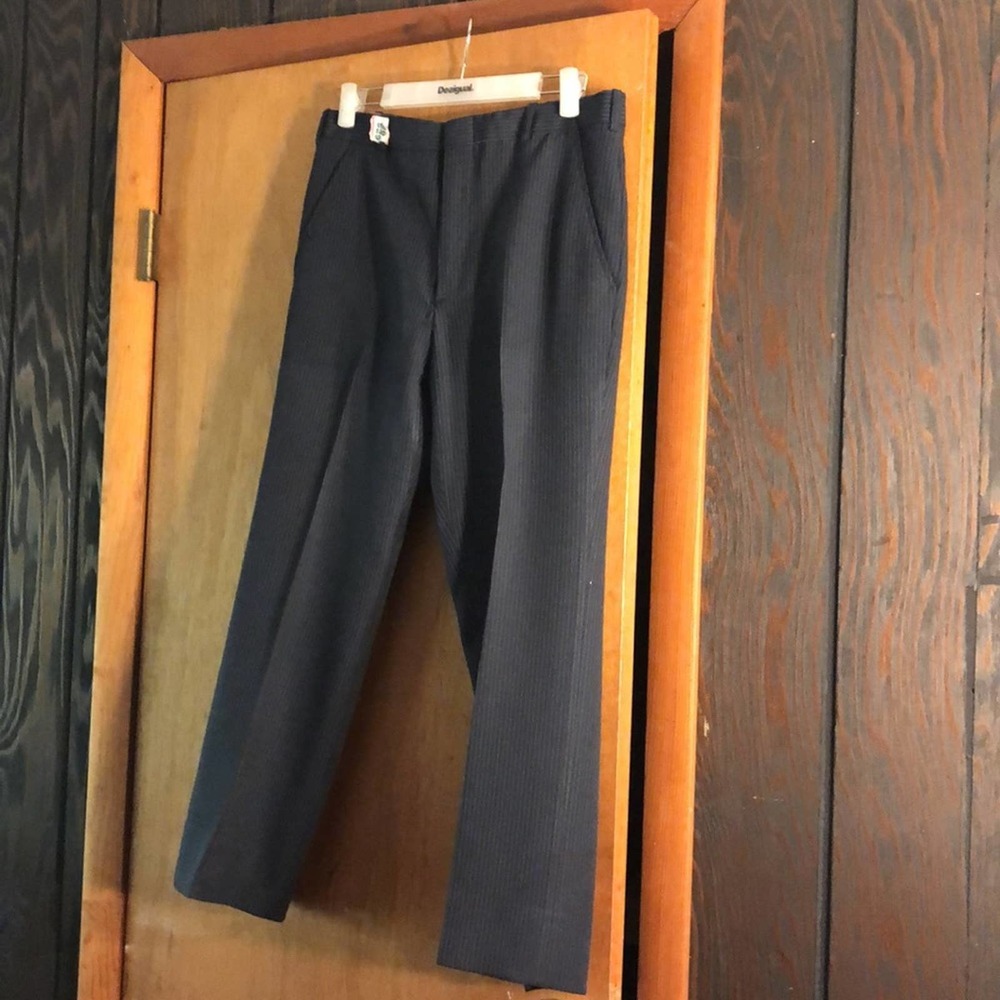 Black pinstriped vintage gangster pants.